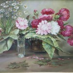 Serdyukov Alexander Grigoryevich. 50x70 oil on canvas, 2009. "Peonies" 170$