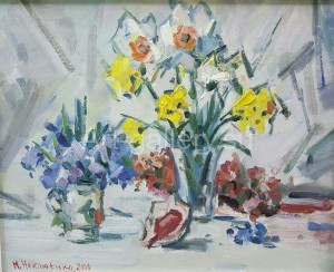 Nekluenko N. P. 34х42,5 org.m. 2006. Spring flowers-60$