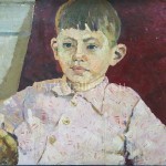 Goncharenko V. 68х49.5 K. M. 1974. "The boy in the chair" at$400.